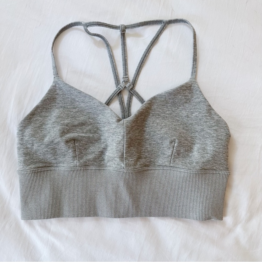 ALO Yoga Gray Sports Bra